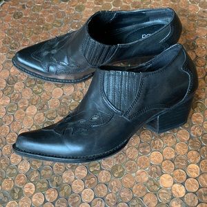 Reba Black Booties, Size 7
